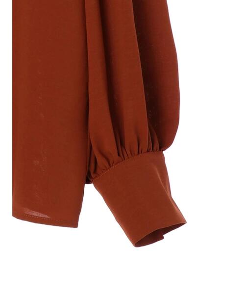 ELENCARE DUE（エレンカーレデュエ）の「・ELENCARE DUE ピンタックブラウス＊（シャツ/ブラウス・レディース・ブラック/ベージュ/アイボリー/テラコッタ・FREE）」の9枚目の写真