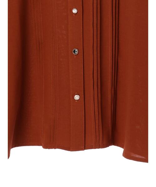 ELENCARE DUE（エレンカーレデュエ）の「・ELENCARE DUE ピンタックブラウス＊（シャツ/ブラウス・レディース・ブラック/ベージュ/アイボリー/テラコッタ・FREE）」の10枚目の写真