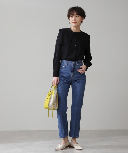 N.(N. Natural Beauty Basic)(エヌエヌナチュラルビューティーベーシック)の「【S Size Line】◆ナチュラルフレアデニムパンツ(デニムパンツ・レディース・インディゴブルー/ライトインディゴブルー/グレー・SMALL/MEDIUM)」の14枚目の写真