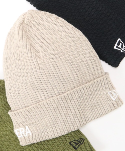 NEW ERA（ニューエラ）の「ニューエラ ニット帽 クールマックス ロゴ入り（ニットキャップ/ビーニー・メンズ・ブラック/ベージュ/カーキ・FREE）」の3枚目の写真