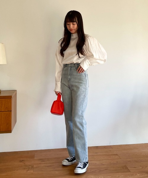 EPIMI E'PIMMY（エピミエピミー）の「前後２wayボウタイブラウス（シャツ/ブラウス・レディース・ベージュ/オフホワイト/マスタード・MEDIUM）」の8枚目の写真