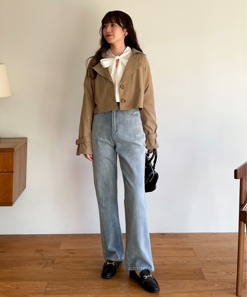 EPIMI E'PIMMY（エピミエピミー）の「前後２wayボウタイブラウス（シャツ/ブラウス・レディース・ベージュ/オフホワイト/マスタード・MEDIUM）」の22枚目の写真