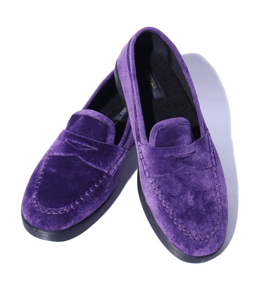 FRANCESCO（フランチェスコ）の「FRANCESCO/フランチェスコ コインローファーシューズ ベロア ボア（ローファー・メンズ・ブラック/バイオレット・44/43/42）」の14枚目の写真