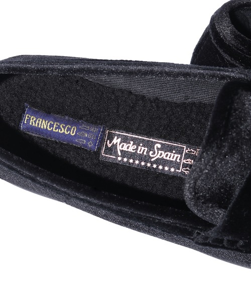 FRANCESCO（フランチェスコ）の「FRANCESCO/フランチェスコ コインローファーシューズ ベロア ボア（ローファー・メンズ・ブラック/バイオレット・44/43/42）」の9枚目の写真