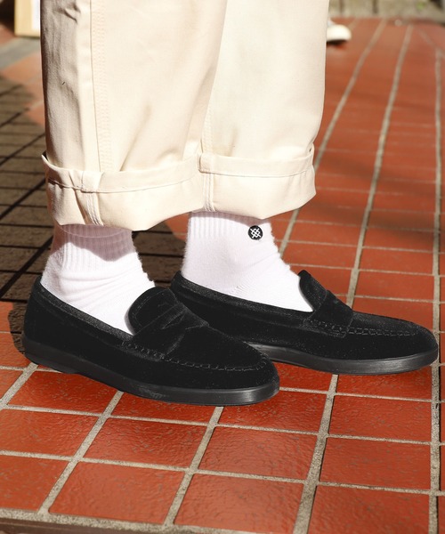 FRANCESCO（フランチェスコ）の「FRANCESCO/フランチェスコ コインローファーシューズ ベロア ボア（ローファー・メンズ・ブラック/バイオレット・44/43/42）」の16枚目の写真