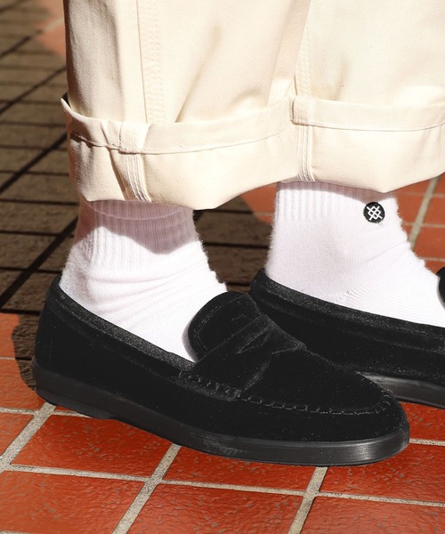 FRANCESCO（フランチェスコ）の「FRANCESCO/フランチェスコ コインローファーシューズ ベロア ボア（ローファー・メンズ・ブラック/バイオレット・44/43/42）」の17枚目の写真