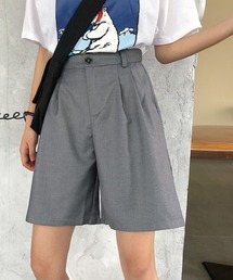Aラインフロントタックワイドショートパンツ【ZOZOTOWN限定】