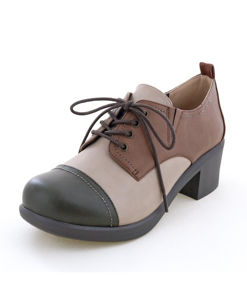 byあしながおじさん（バイアシナガオジサン）の「レースアップシューズ　-8980438_2109（その他シューズ・レディース・チェック/ライトベージュ/ライトブラウン・22.0cm/22.5cm/23.0cm/23.5cm/24.0cm/24.5cm/25.0cm）」の21枚目の写真