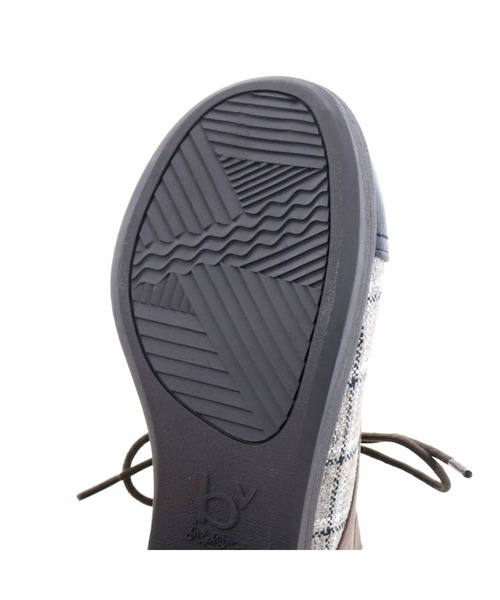 byあしながおじさん（バイアシナガオジサン）の「レースアップシューズ　-8980438_2109（その他シューズ・レディース・チェック/ライトベージュ/ライトブラウン・22.0cm/22.5cm/23.0cm/23.5cm/24.0cm/24.5cm/25.0cm）」の4枚目の写真