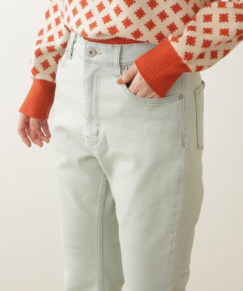 N.（N. Natural Beauty Basic）（エヌエヌナチュラルビューティーベーシック）の「【S Size Line】◆ヴィンテージ風フレアデニムパンツ（デニムパンツ・レディース・ブラック系その他/ライトインディゴブルー・SMALL/MEDIUM）」の9枚目の写真