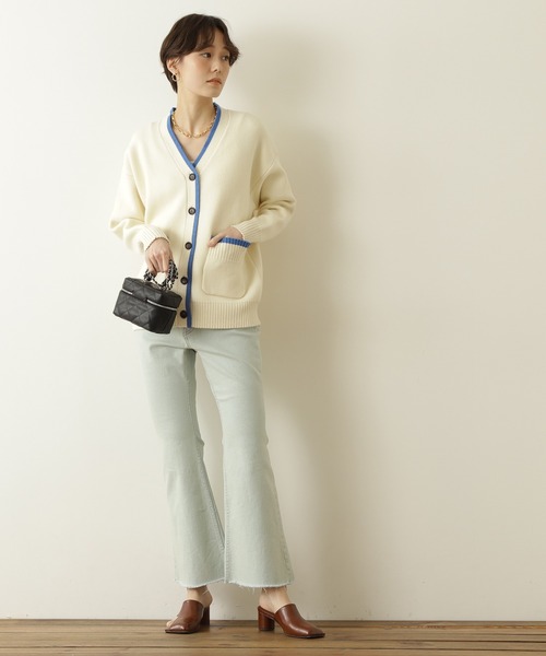 N.（N. Natural Beauty Basic）（エヌエヌナチュラルビューティーベーシック）の「【S Size Line】◆ヴィンテージ風フレアデニムパンツ（デニムパンツ・レディース・ブラック系その他/ライトインディゴブルー・SMALL/MEDIUM）」の20枚目の写真