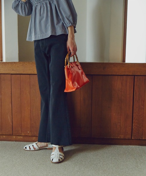 N.（N. Natural Beauty Basic）（エヌエヌナチュラルビューティーベーシック）の「【S Size Line】◆ヴィンテージ風フレアデニムパンツ（デニムパンツ・レディース・ブラック系その他/ライトインディゴブルー・SMALL/MEDIUM）」の17枚目の写真