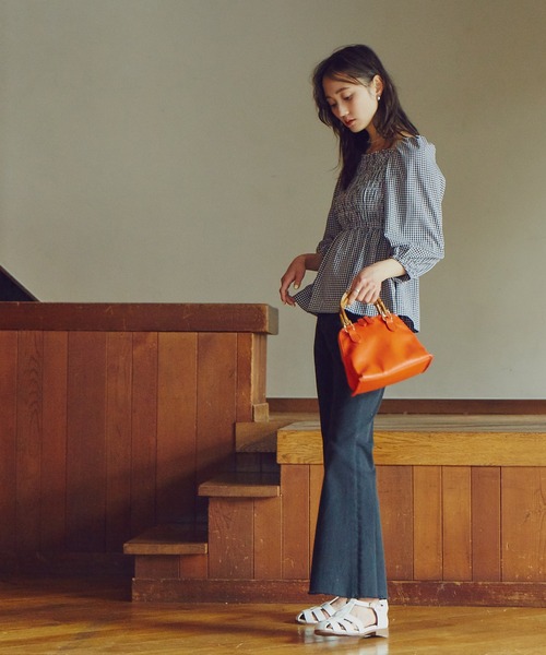 N.（N. Natural Beauty Basic）（エヌエヌナチュラルビューティーベーシック）の「【S Size Line】◆ヴィンテージ風フレアデニムパンツ（デニムパンツ・レディース・ブラック系その他/ライトインディゴブルー・SMALL/MEDIUM）」の15枚目の写真