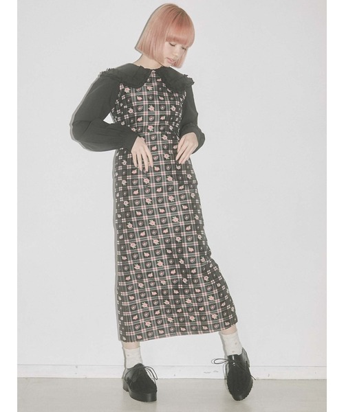 Check Flowerジャンパーワンピース ワンピース Merry Jenny メリージェニー のファッション通販 Zozotown Check Flowerジャンパーワンピース ワンピース Merry Jenny メリージェニー のファッション通販 Zozotown