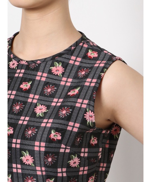 merry jenny（メリージェニー）の「check×flowerジャンパーワンピース（ワンピース・レディース・ピンク/ライトブルー・FREE）」の22枚目の写真