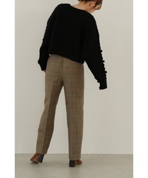 LA PEAU DE GEM | 【LA PEAU DE GEM】チェックタックパンツ(スラックス)