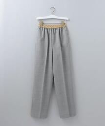 <6(ROKU)>JACQUARD GOMU PANTS 2022SS/パンツ