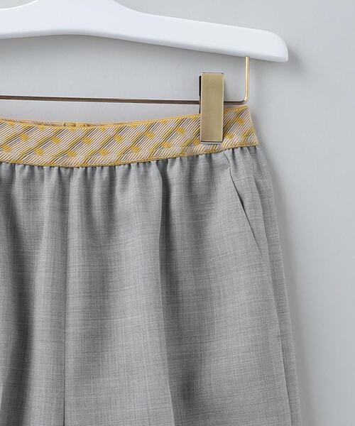 6(ロク)の「<6(ROKU)>JACQUARD GOMU PANTS 2022SS/パンツ(その他パンツ・レディース・グレー/モカ・36/38)」の3枚目の写真