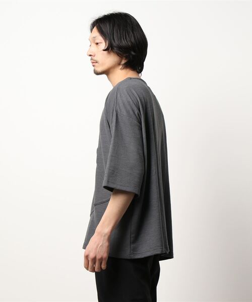 チャイハネ(チャイハネ)の「【チャイハネ】オルテガ柄刺繍メンズTシャツ(Tシャツ/カットソー・メンズ・ホワイト/ネイビー/グレー/イエロー・FREE)」の9枚目の写真