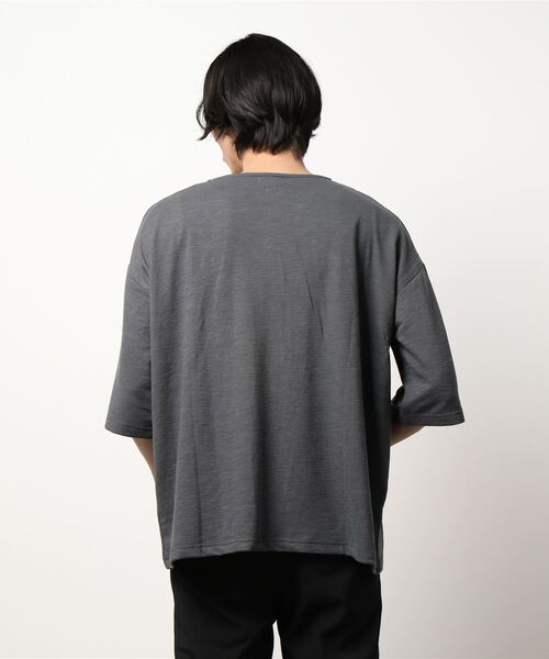 チャイハネ(チャイハネ)の「【チャイハネ】オルテガ柄刺繍メンズTシャツ(Tシャツ/カットソー・メンズ・ホワイト/ネイビー/グレー/イエロー・FREE)」の10枚目の写真