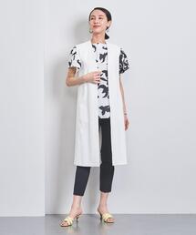 Mfil リネン混 ロングジレ 38 M.Fil（エムフィル）の「＜M・fil（エムフィル）＞OX Vネック