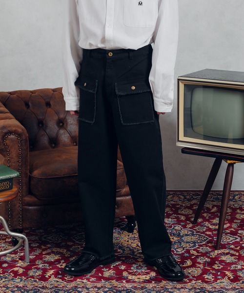 MUHET(ミュエータ)の「フロントポケットツイルパンツ(チノパンツ・レディース・ブラック/ベージュ/ミント・SMALL/MEDIUM/X-LARGE)」の7枚目の写真