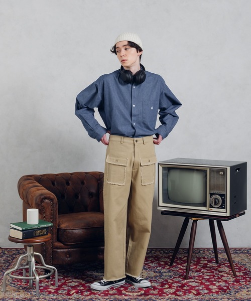 MUHET(ミュエータ)の「フロントポケットツイルパンツ(チノパンツ・レディース・ブラック/ベージュ/ミント・SMALL/MEDIUM/X-LARGE)」の18枚目の写真