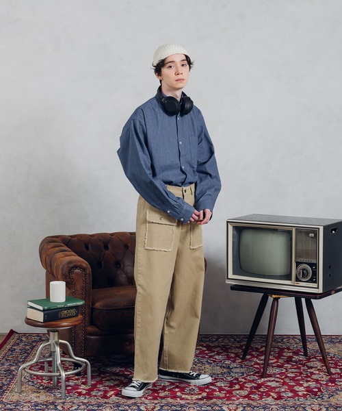 MUHET(ミュエータ)の「フロントポケットツイルパンツ(チノパンツ・レディース・ブラック/ベージュ/ミント・SMALL/MEDIUM/X-LARGE)」の19枚目の写真