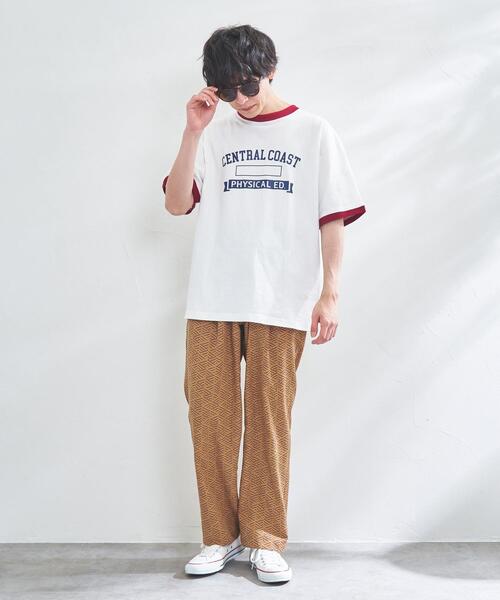 【専用】MECRE ジオメトリックプリント　ストレートパンツ&シャツ　おまとめ coen（コーエン）の「ジオメトリックプリントイージーパンツ