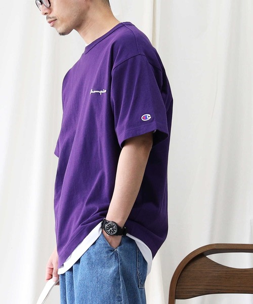 セール】【Champion】スクリプトロゴTシャツ（Tシャツ