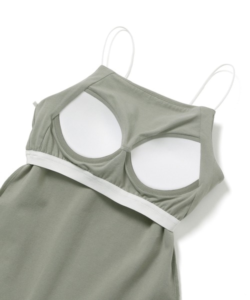 ADAM ET ROPE'（アダムエロペ）の「〈追加〉カップ付きカラーブレードキャミソール（キャミソール・レディース・ホワイト/ブラック/カーキ/イエロー・FREE）」の17枚目の写真