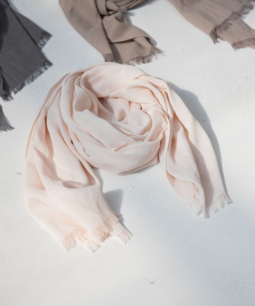 GLOBAL WORK（グローバルワーク）の「レイカンUVプロテクトストール/262064（ストール/ショール・レディース・ベージュ/オフホワイト/ダークグレー・FREE）」の12枚目の写真