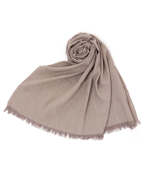 GLOBAL WORK（グローバルワーク）の「レイカンUVプロテクトストール/262064（ストール/ショール・レディース・ベージュ/オフホワイト/ダークグレー・FREE）」の4枚目の写真