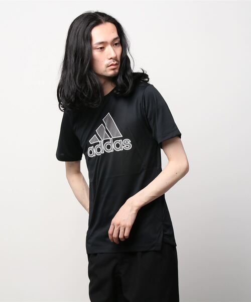 adidas（アディダス）の「【別注】アディダス adidas バッジオブスポーツ PB 半袖Tシャツ 限定コラボ（Tシャツ/カットソー・メンズ・ダークグリーン/ホワイト/ブラック/ライトグレー・LL/M/L/3L/S）」の3枚目の写真