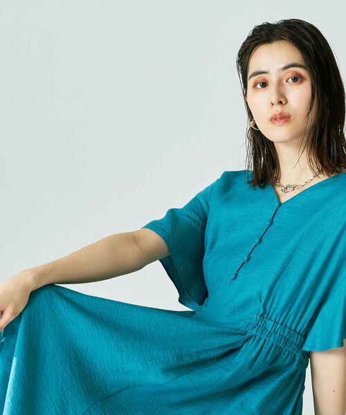 NOLLEY’S（ノーリーズ）の「◇【WEB限定】ジュピター前釦ワンピース（ワンピース・レディース・ブラック/ミント/ネイビー/ピンク・36/38）」の15枚目の写真