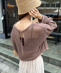 one after another NICE CLAUP | メッシュニットトップス(ニット/セーター)