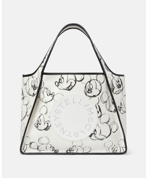 Fantasia Mickey Print Stella Logo Cotton Tote Bag / ディズニーファンタジア ミッキープリント ステラロゴ コットンキャンバス トート Fantasia Mickey Print Stella Logo Cotton Tote Bag / ディズニーファンタジア ミッキープリント ステラロゴ コットンキャンバス トート