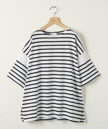 info. BEAUTY&YOUTH | 【WEB限定】 ＜info. BEAUTY&YOUTH＞ スーパービッグ ナバルボーダーハーフスリーブ(Tシャツ/カットソー)