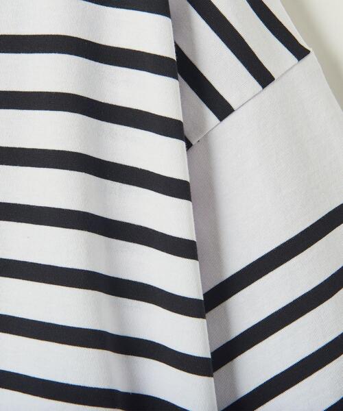 info. BEAUTY&YOUTH（インフォビューティアンドユース）の「【WEB限定】 ＜info. BEAUTY&YOUTH＞ スーパービッグ ナバルボーダーハーフスリーブ（Tシャツ/カットソー・メンズ・ブラック/その他1/ロイヤルブルー・S/M/L）」の10枚目の写真