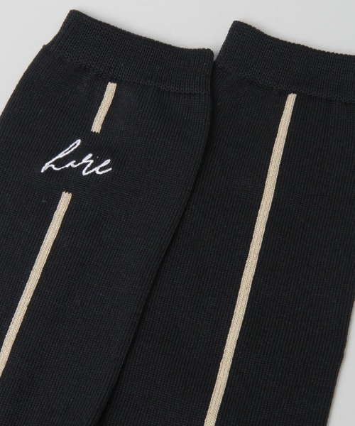 HARE（ハレ）の「HAREロゴラインSOX(HARE)（ソックス/靴下・メンズ・ベージュ/パープル/レッド・FREE）」の10枚目の写真