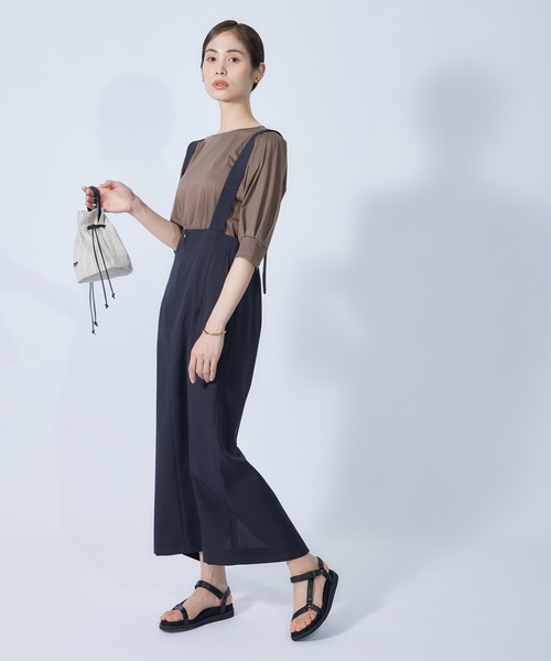 ROPE'（ロペ）の「クリア天竺タックスリーブカットソー（Tシャツ/カットソー・レディース・ホワイト/ブラック/ブラウン/オレンジ/ターコイズブルー・38）」の12枚目の写真