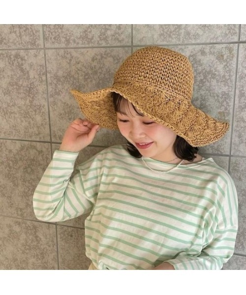 flower（フラワー）の「ナチュラルリボンハット（ハット・レディース・ブラウン・FREE）」の3枚目の写真