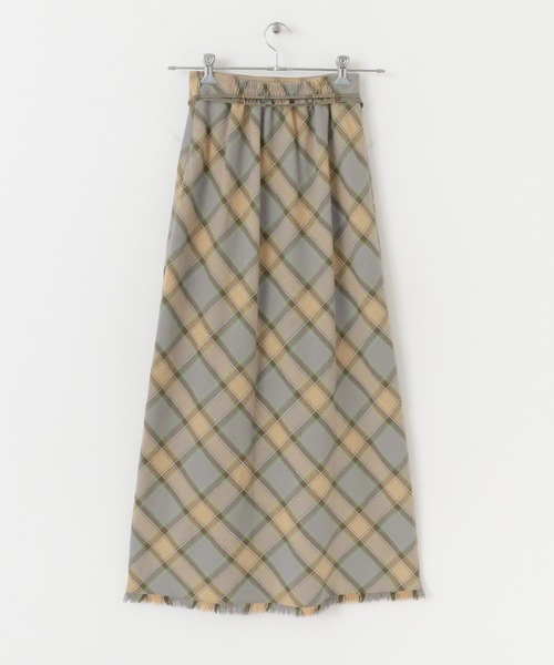 ☆rinrinparts販売お休み中さま専用☆アーバンリサーチチェックスカート他 URBAN RESEARCH スカート バイアスチェックフリンジスカート