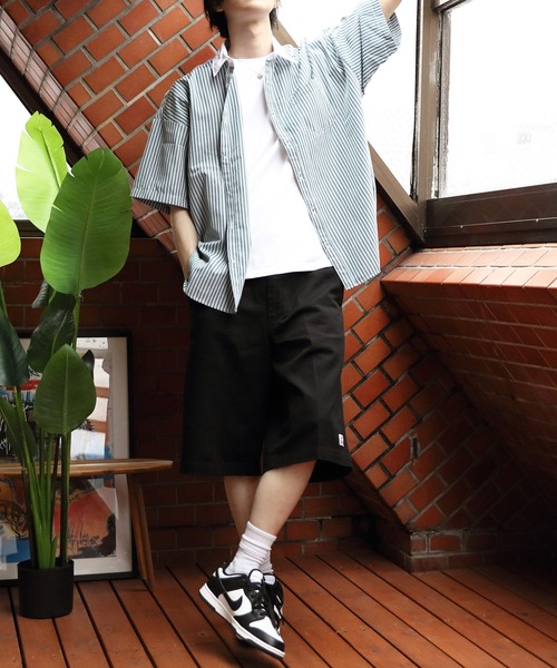 ８(eight)（エイト）の「ビッグクレリックシャツ（シャツ/ブラウス・メンズ・ネイビー/グレー/グリーン/ブラック・MEDIUM/LARGE/X-LARGE）」の18枚目の写真