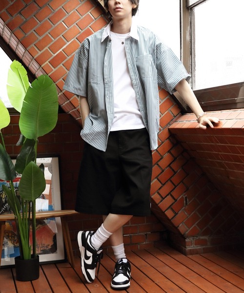 ８(eight)（エイト）の「ビッグクレリックシャツ（シャツ/ブラウス・メンズ・ネイビー/グレー/グリーン/ブラック・MEDIUM/LARGE/X-LARGE）」の20枚目の写真