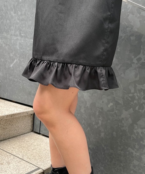 WEGO（ウィゴー）の「WEGO/【一部店舗限定】スクエアネックミニワンピース（ワンピース・レディース・ブラック/その他1・FREE）」の7枚目の写真