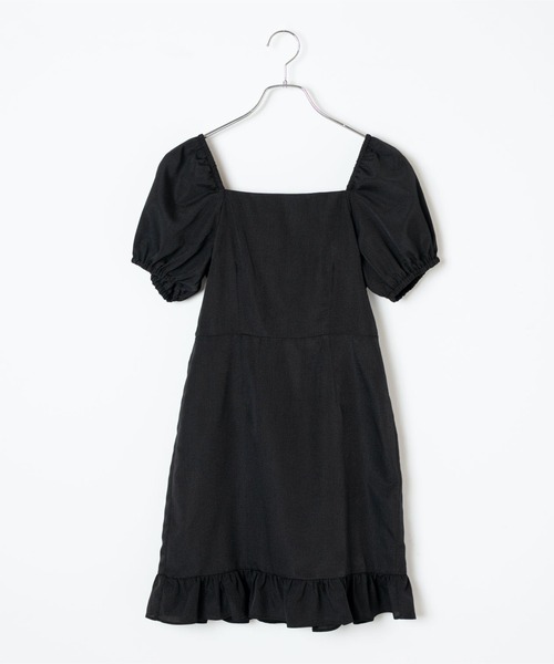 WEGO（ウィゴー）の「WEGO/【一部店舗限定】スクエアネックミニワンピース（ワンピース・レディース・ブラック/その他1・FREE）」の19枚目の写真