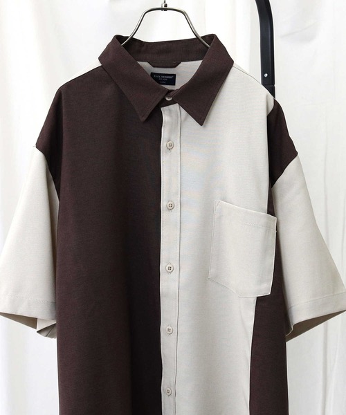 BACK NUMBER(バックナンバー)の「接触冷感、ストレッチ素材で夏でも快適【BACK NUMBER】「COOL」半袖バイカラーシャツ(シャツ/ブラウス・メンズ・ブルー/ベージュ/グリーン・M/XL/L/S)」の11枚目の写真