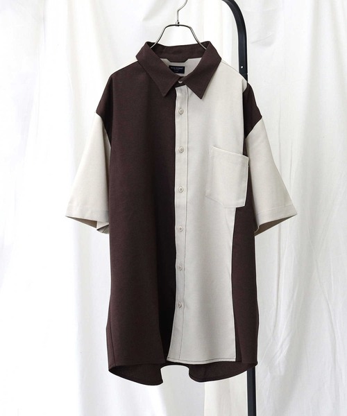 BACK NUMBER(バックナンバー)の「接触冷感、ストレッチ素材で夏でも快適【BACK NUMBER】「COOL」半袖バイカラーシャツ(シャツ/ブラウス・メンズ・ブルー/ベージュ/グリーン・M/XL/L/S)」の10枚目の写真