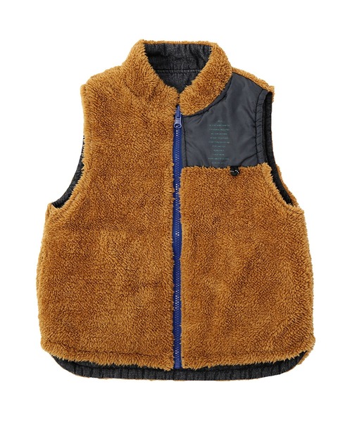 DILASH（ディラッシュ）の「デニムボアリバーシブルベスト（ベスト・キッズ・チャコール/ベージュ/ブラウン・80/90/100/110/120/130/140）」の17枚目の写真